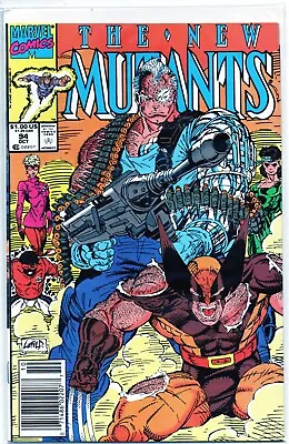 Buy Marvel New Mutants 94 Comic Mid FN/VF 7.0 Bag Board 1990 Wolverine Liefeld Fun • 4.99£