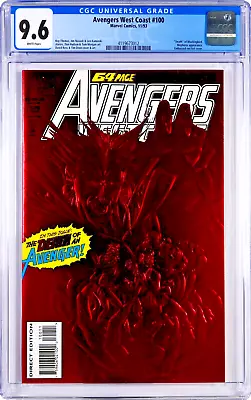 Buy Avengers West Coast #100 CGC 9.6 (Nov 1993, Marvel) Red Foil Cover, Mephisto App • 38.61£
