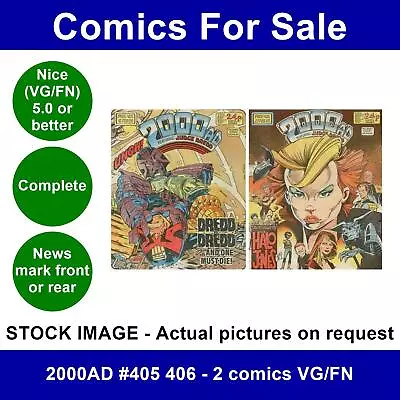 Buy 2000AD #405 406 - 2 Comics VG/FN • 5.49£