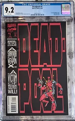 Buy Deadpool: The Circle Chase #1 CGC 9.2 - 1993 - 1st Deadpool Solo  - White Pages • 87.84£