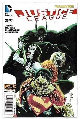 Buy Justice League #35 Monster Of The Month Variant Cover The New 52! FN (2014) DC • 2.25£