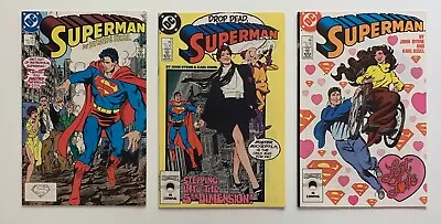 Buy Superman #10, 11 & 12 Copper Age Comics (DC 1987) 3 X VF+/- Condition Issues. • 18.50£