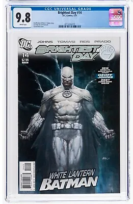 Buy Brightest Day #14 CGC 9.8 NM/MT First Appearance White Lantern Batman 2011 DC • 276.94£