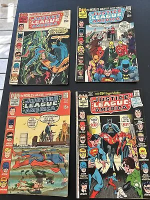 Buy Vintage DC Comics Justice League Of America 1970’s #87 #88 #90 #91 • 15.81£