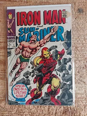 Buy Iron Man And Sub-Mariner #1 - 1968 - Key Issue VG+ • 75£