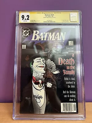 Buy Batman #429 CGC SS 9.2 Death In The Family Mike Mignola Signed 1989 BROKEN CASE • 118.59£