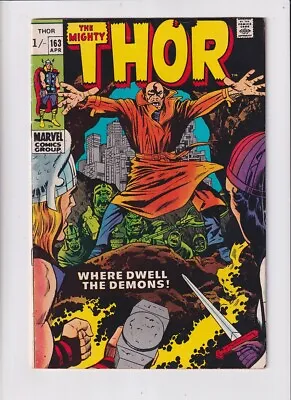 Buy Thor (1962) # 163 UK Price (5.0-VGF) (644246) 1st App. The Mutates 1969 • 22.50£