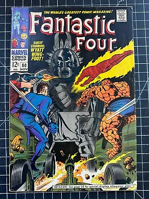 Buy Marvel Fantastic Four #80 Stan Lee, Jack Kirby 1ST LIVING TOTEM • 19.79£