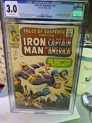 Buy TALES OF SUSPENSE #76 CGC3.0.Here Lies Hidden.The Unspeakable ULTIMO!.1ST ULTIMO • 55.96£