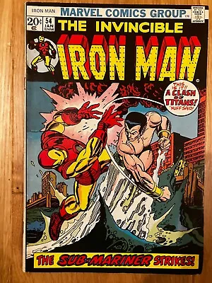 Buy Iron Man #54 VF+ 1st Appearance Of Moon Dragon G KEY Issue • 15£