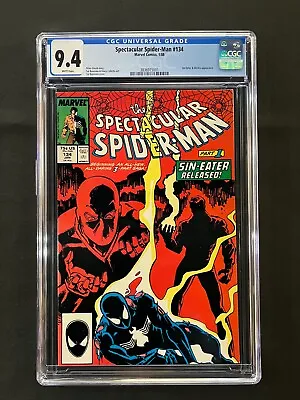 Buy Spectacular Spider-Man #134 CGC 9.4 (1988) - Sin-Eater & Electro App • 31.97£