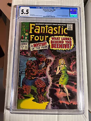 Buy FANTASTIC FOUR # 66 CGC 5.5 OW-W  September 1967 HIM (ADAM WARLOCK) ORIGIN STORY • 118.59£