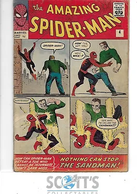Buy Amazing Spider-man   #4  Gd+  1st Sandman • 1,500£