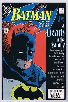 Buy Batman #426 VF/NM Death In The Family Signed W/COA Mike Mignola 1988 DC Comics • 88.32£