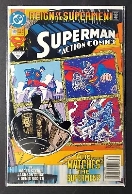 Buy Superman In Action Comics Reign Of The Supermen #689 DC Comics 1993 Comic • 14.35£