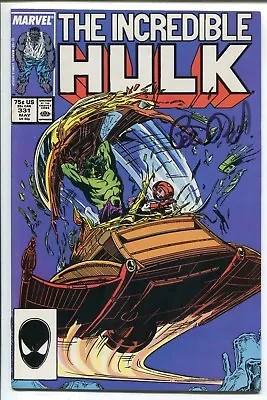 Buy Incredible Hulk #331 - Signed By Writer Peter David - Marvel Comics/1987 • 31.50£
