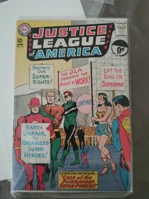 Buy DC JUSTICE LEAGUE OF AMERICA #28 1964 2nd Appearance Of The Tattooed Man, Abel T • 90£