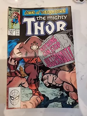 Buy Mighty Thor #411 - Marvel Comics - 1989 - 1st App New Warriors Juggernaut • 10.99£