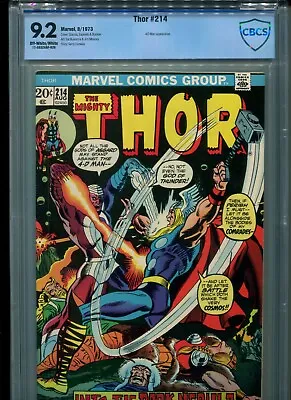 Buy Thor #214 CBCS 9.2 (1973) 4-D Man & First 1st Appearance Of Xorr The God-Jewel • 120.64£
