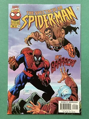 Buy The Spectacular Spider-Man #244 VF/NM (1997) 1st Full New Kraven Key MCU • 9.99£