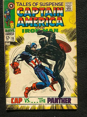 Buy Tales Of Suspense 98 (1968) Marvel Comics 1st Whitney Frost Cap Vs Black Panther • 35£