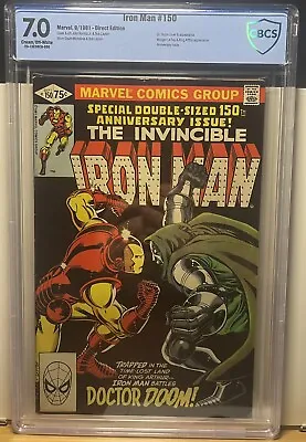 Buy Iron Man 150 CBCS Not CGC Classic Cover Comic • 34.38£