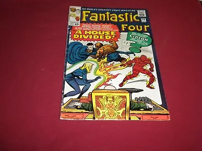 Buy BX3 Fantastic Four #34 Marvel 1965 Comic Book 5.0 Silver Age Key 1ST GIDEON! • 37.94£