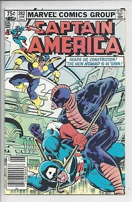 Buy Captain America #282 F+(8.5)1983  $.75 Canadian Price Variant - 1st Jack M Nomad • 15.81£
