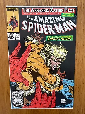 Buy Amazing Spider-Man 324 (1989) NM. Sabretooth McFarlane Cover • 15£