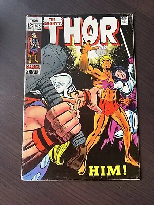 Buy Thor #165 (vol.1) 1st Full Appearance Of Adam Warlock (him) Us Cent B • 295.95£