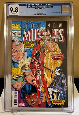 Buy New Mutants: Facsimile Edition #98 CGC 9.8 Reprints 1st Appearance Of Deadpool • 48.14£