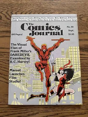Buy THE COMICS JOURNAL #58 1980 Frank Miller 1st ELEKTRA Predates Daredevil 168 VF+ • 79.04£
