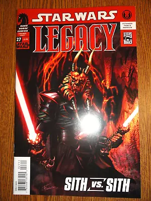 Buy Star Wars Legacy #27 Sith Key NM Darth Andeddu Vs Wyyrlok 1st Print Dark Horse • 25.29£