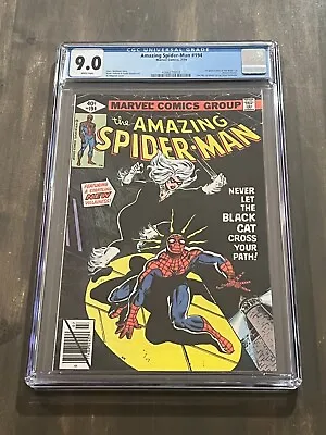 Buy 💥 Amazing Spider-Man # 194 CGC 9.0 1979 1st Appearance Of Black Cat VF/NM 💥 • 291.73£