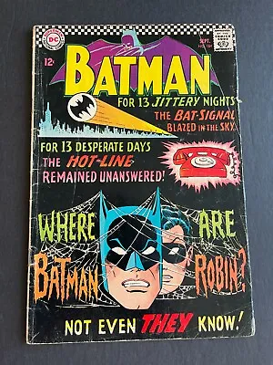 Buy Batman #184 - Mystery Of The Missing Manhunters! (DC, 1966) VG- • 10.31£