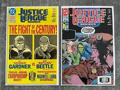 Buy Justice League America #51 #52 | VF+ | B&B (DC Comics 1991) • 1.75£
