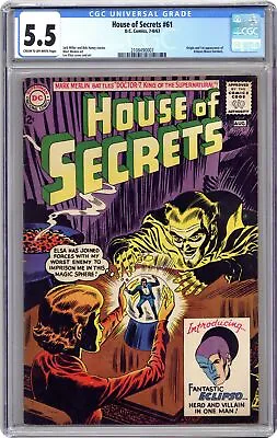 Buy House Of Secrets #61 CGC 5.5 1963 2108490007 1st App. Eclipso • 361.47£