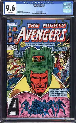 Buy Avengers #243 Cgc 9.6 White Pages // Marvel Comics 1984 • 56.17£