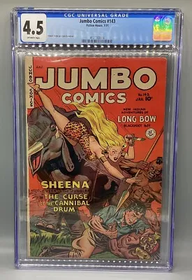 Buy Jumbo Comics #143 (1951) - Fiction House - CGC Graded 4.5 • 158.05£