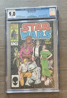 Buy Star Wars #107 - CGC 9.0 - Last Issue (1986) NM/VF • 79.43£