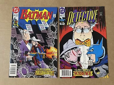 Buy BATMAN 475 & DETECTIVE 642 ~DC, 1992 ~Scarface ~1st Renee Montoya ~Newsstand Set • 23.75£