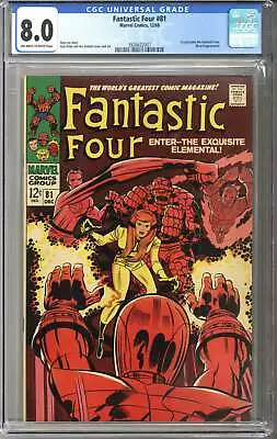 Buy Fantastic Four #81 CGC 8.0 • 113.65£
