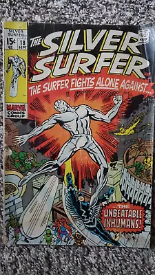 Buy Silver Surfer #18 1970-Stan Lee/Jack Kirby-Last Issue In Series • 14.23£