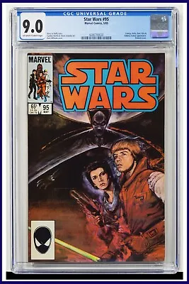 Buy Star Wars #95 CGC Graded 9.0 Marvel May 1985 Of White To White Pages Comic Book. • 90.13£