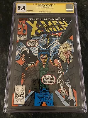 Buy Uncanny X-Men #245-CGC 9.4 SIGNED BY CLAREMONT & LIEFELD! RARE ! NM • 200.15£