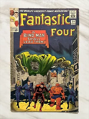 Buy Fantastic Four #39 (1965) VG+ Early FF • Classic Dr. Doom Cover Marvel Comics • 39.94£