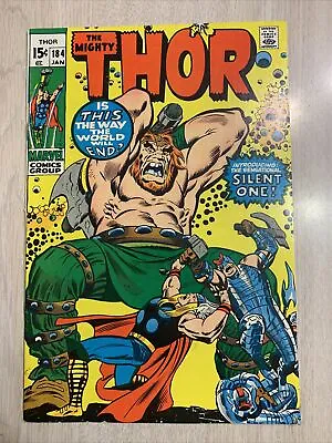 Buy Thor 184 Vf White Pages 1971 Stan Lee & John Buscema  Ist Silent One • 40.21£