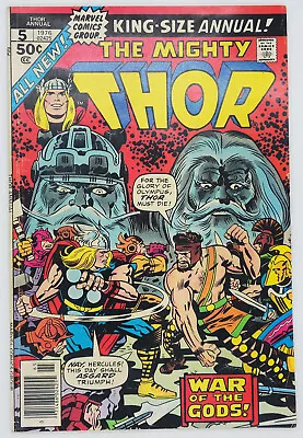 Buy Thor King Size Annual #5 1976 4.0 VG 1st Toothgnasher/Toothgrinder; Vs. Hercules • 10.39£