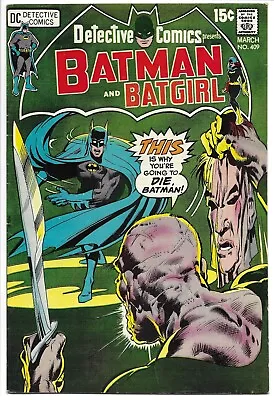 Buy Detective Comics #409 Batman! Batgirl! Vf- 7.5  Bronze Age Dc! Neal Adams! • 39.71£