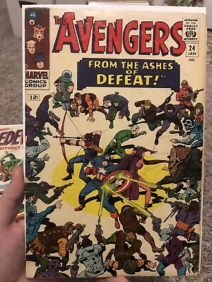 Buy Avengers #24 1966 Kang The Conqueror Appearance! Marvel Comics Silver Age • 27.58£
